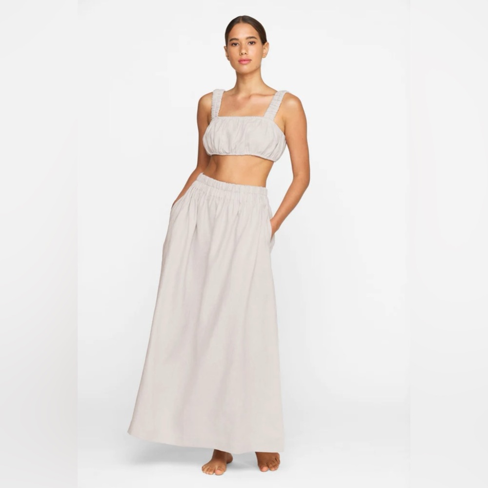 Mikoh - Linen Crop Top and Linen Skirt